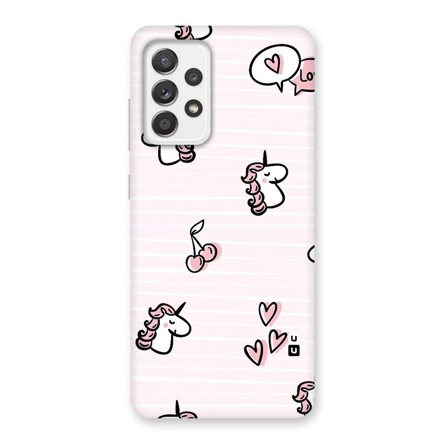 Strawberries And Unicorns Back Case for Galaxy A52