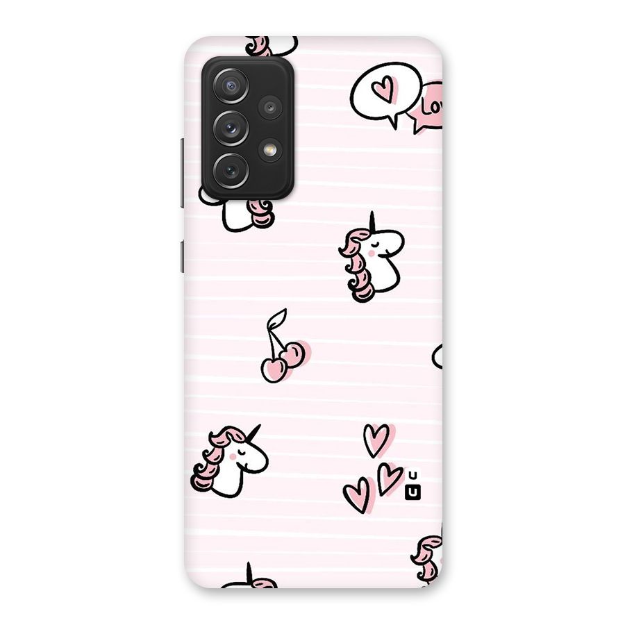 Strawberries And Unicorns Back Case for Galaxy A72