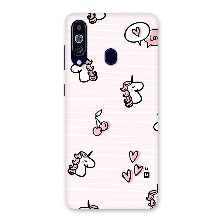 Strawberries And Unicorns Back Case for Galaxy M40