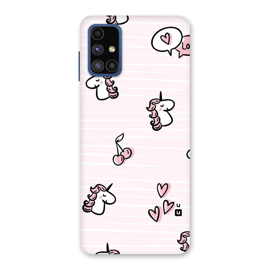 Strawberries And Unicorns Back Case for Galaxy M51