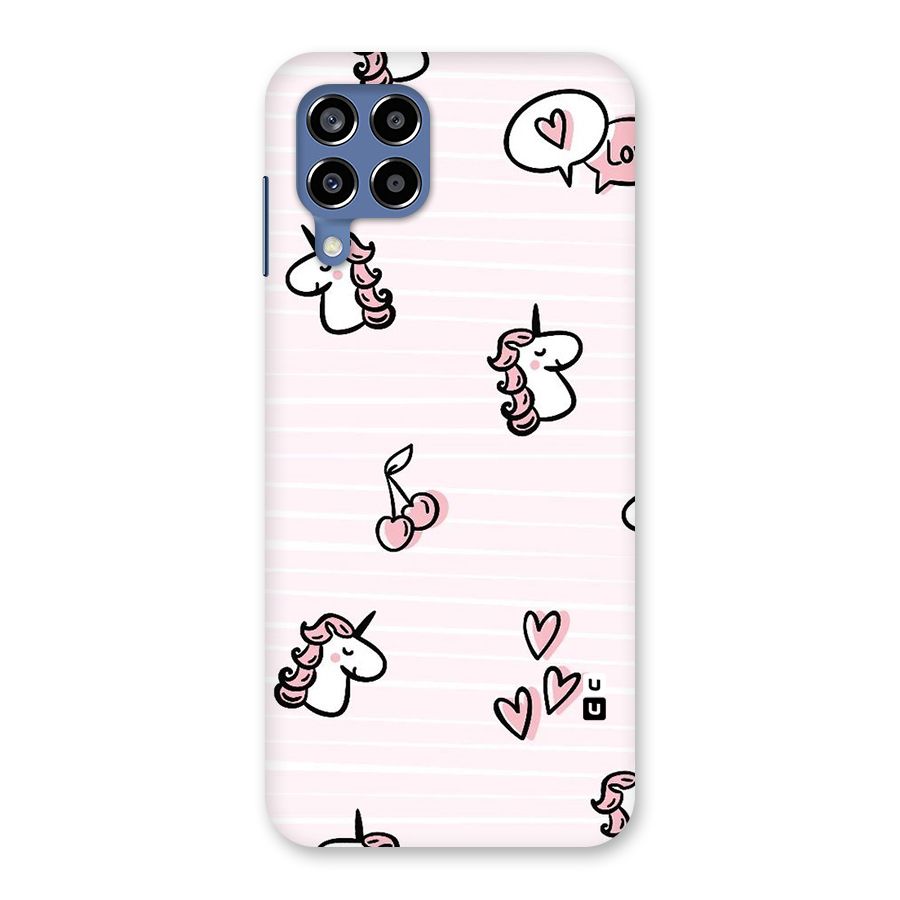 Strawberries And Unicorns Back Case for Galaxy M53 5G