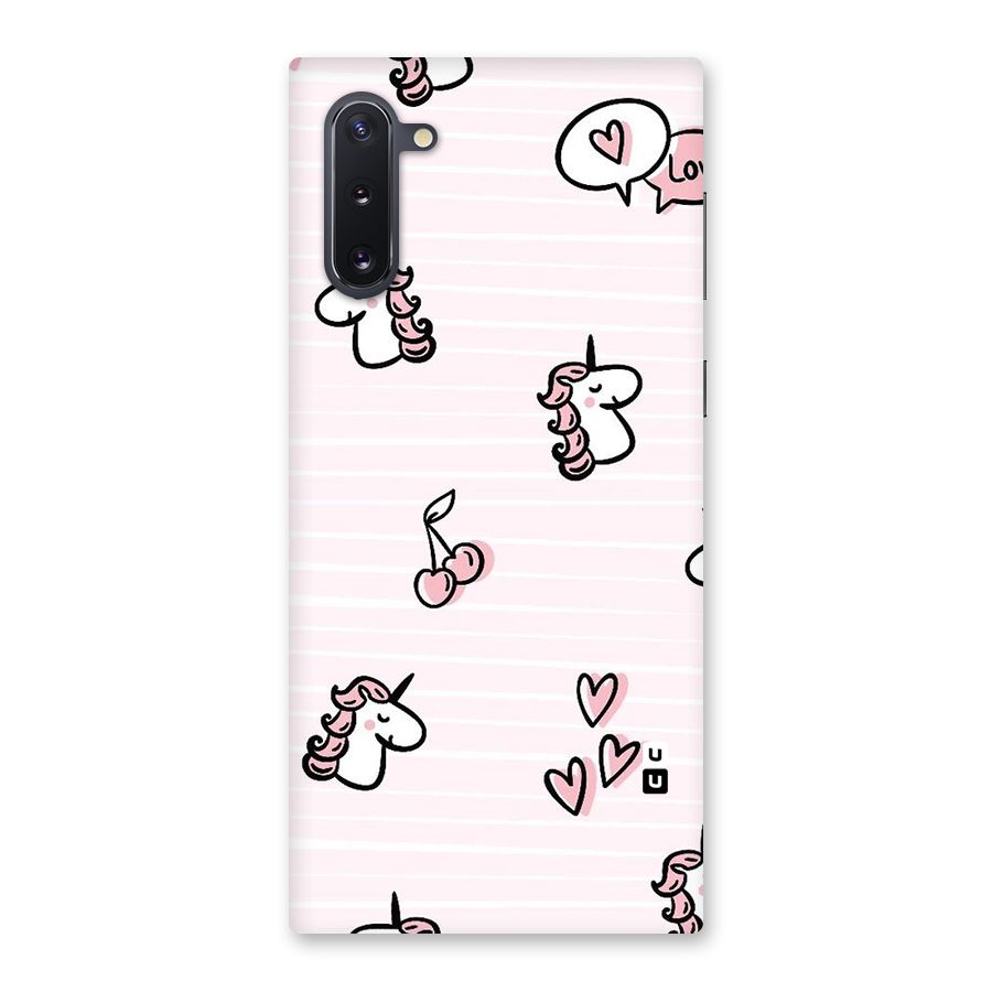 Strawberries And Unicorns Back Case for Galaxy Note 10