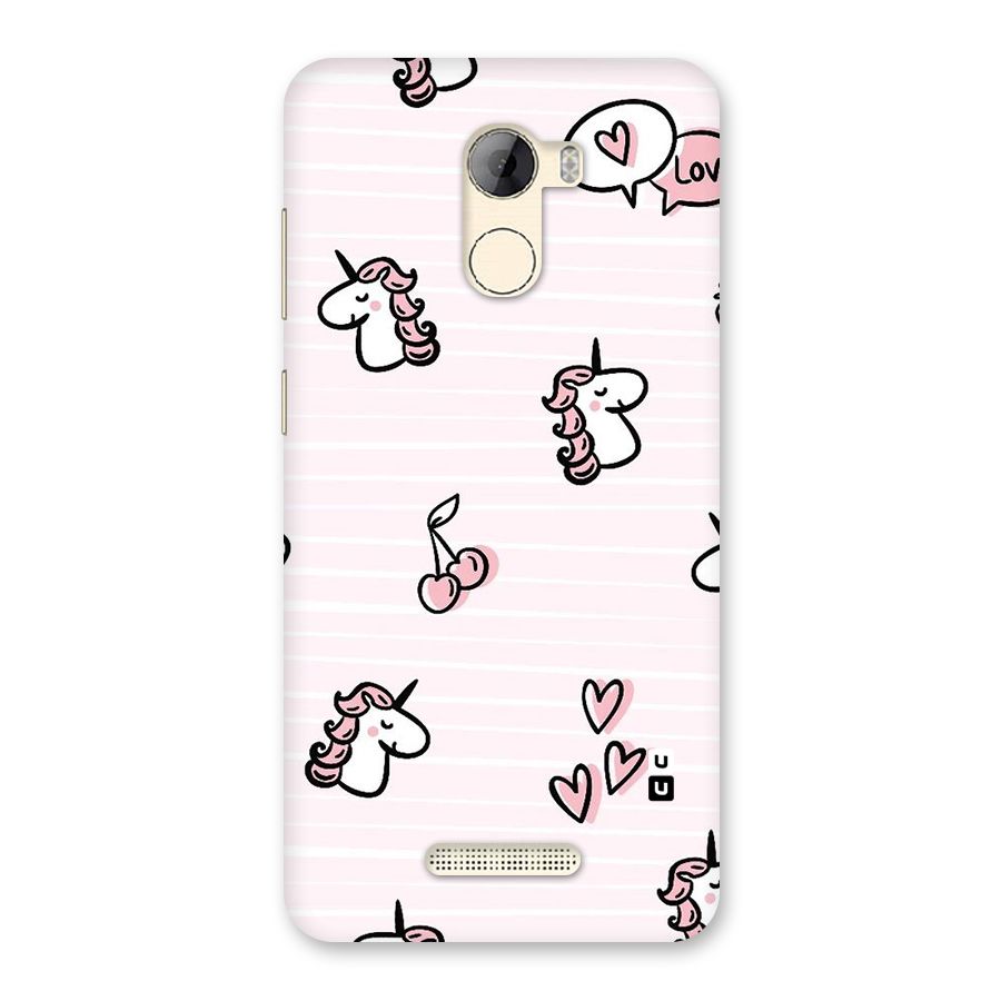 Strawberries And Unicorns Back Case for Gionee A1 LIte