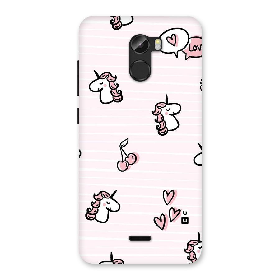 Strawberries And Unicorns Back Case for Gionee X1