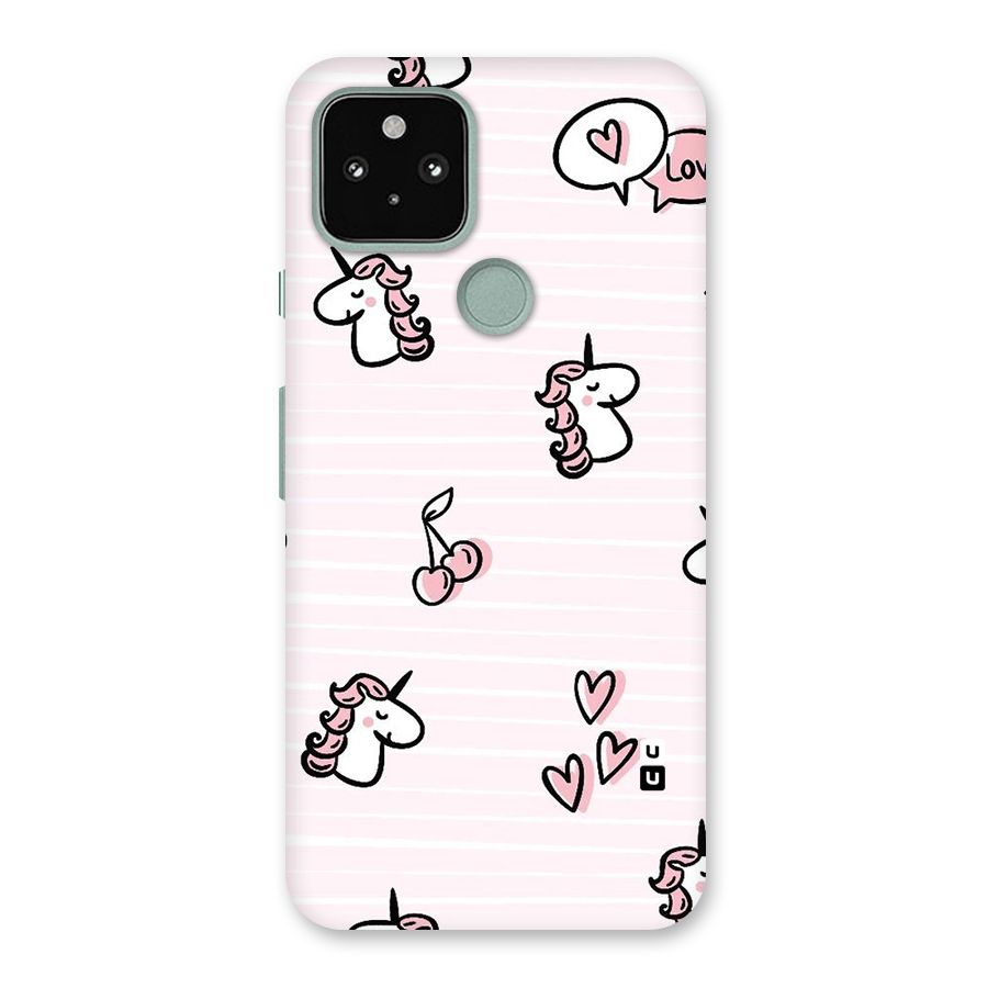 Strawberries And Unicorns Back Case for Google Pixel 5