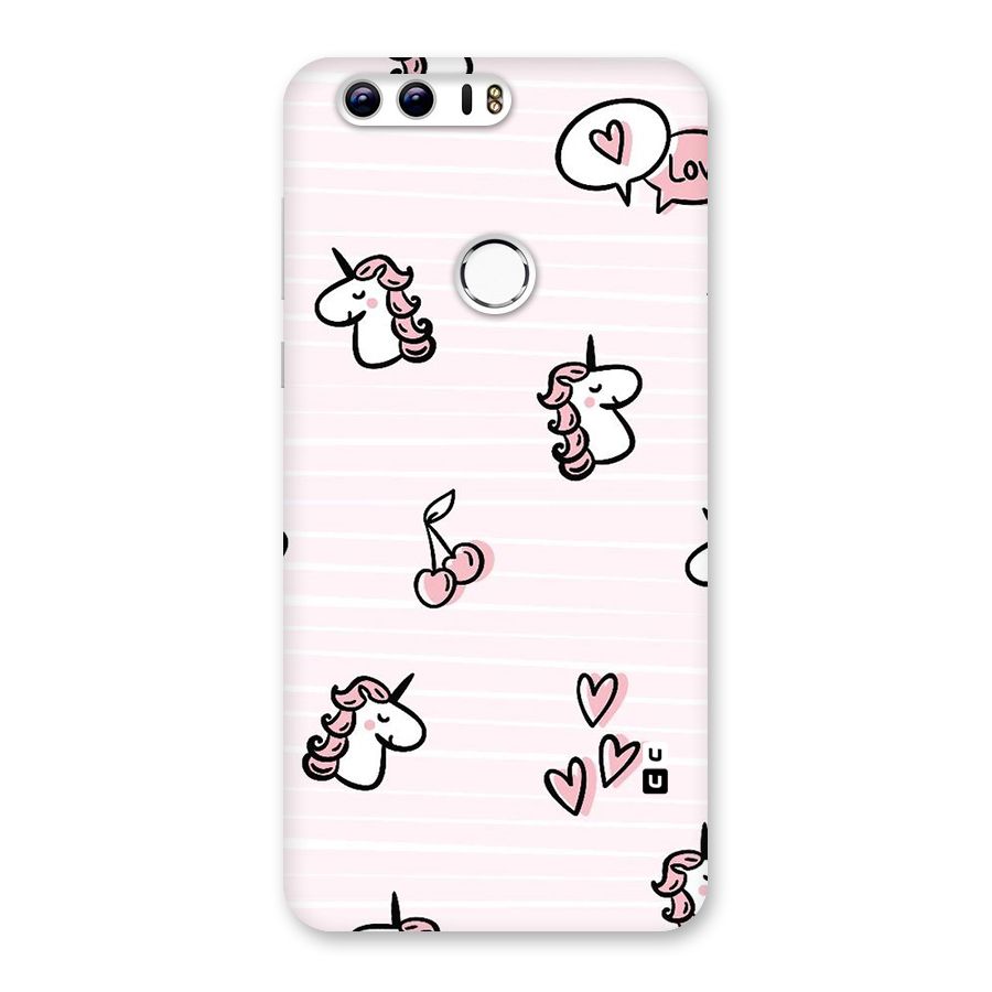 Strawberries And Unicorns Back Case for Honor 8