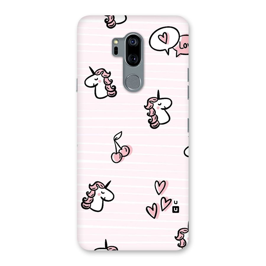 Strawberries And Unicorns Back Case for LG G7