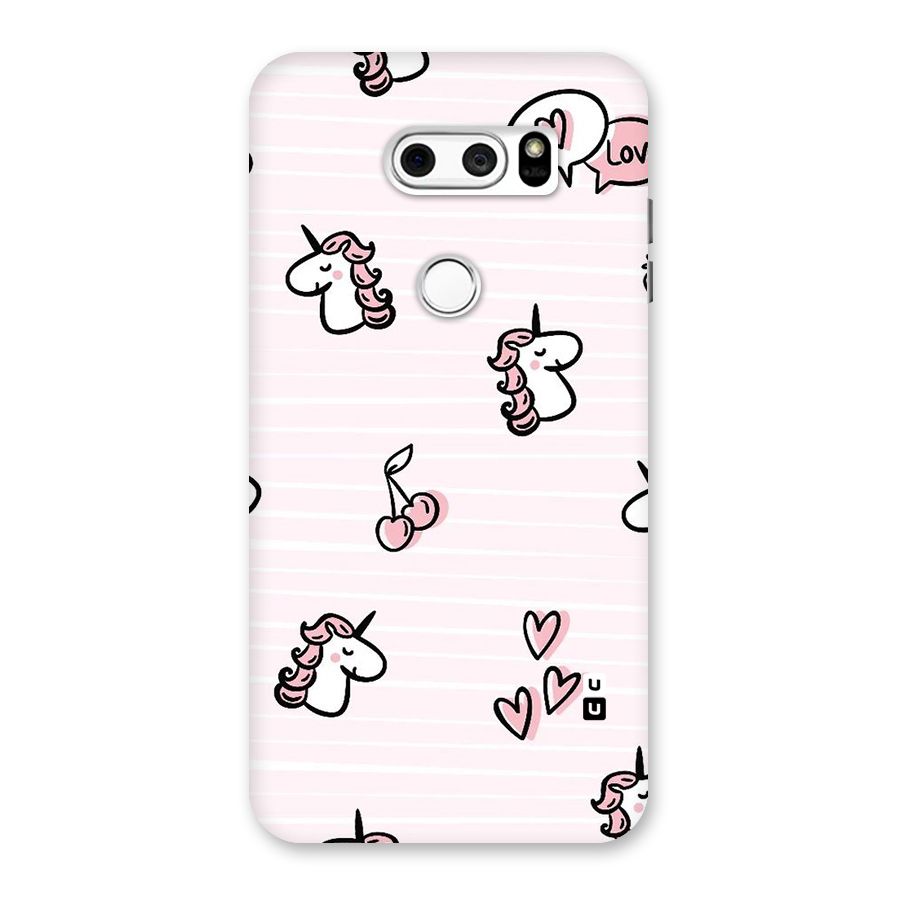 Strawberries And Unicorns Back Case for LG V30