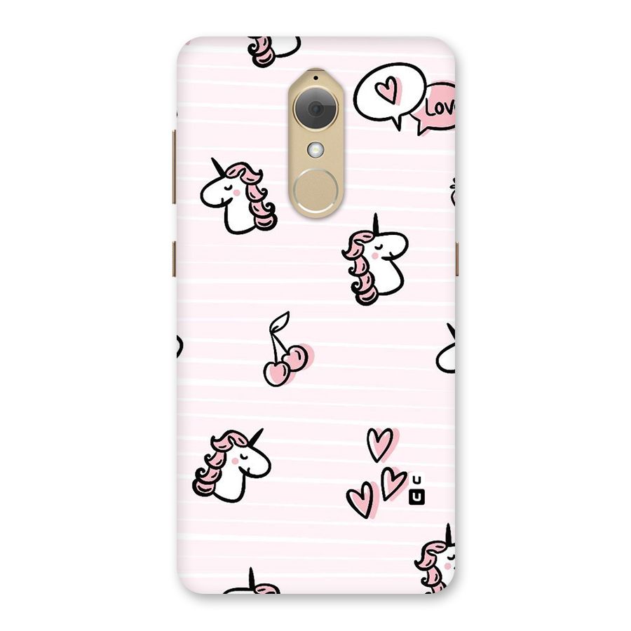 Strawberries And Unicorns Back Case for Lenovo K8