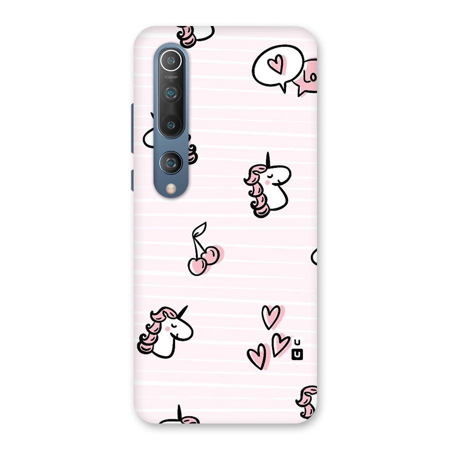 Strawberries And Unicorns Back Case for Mi 10