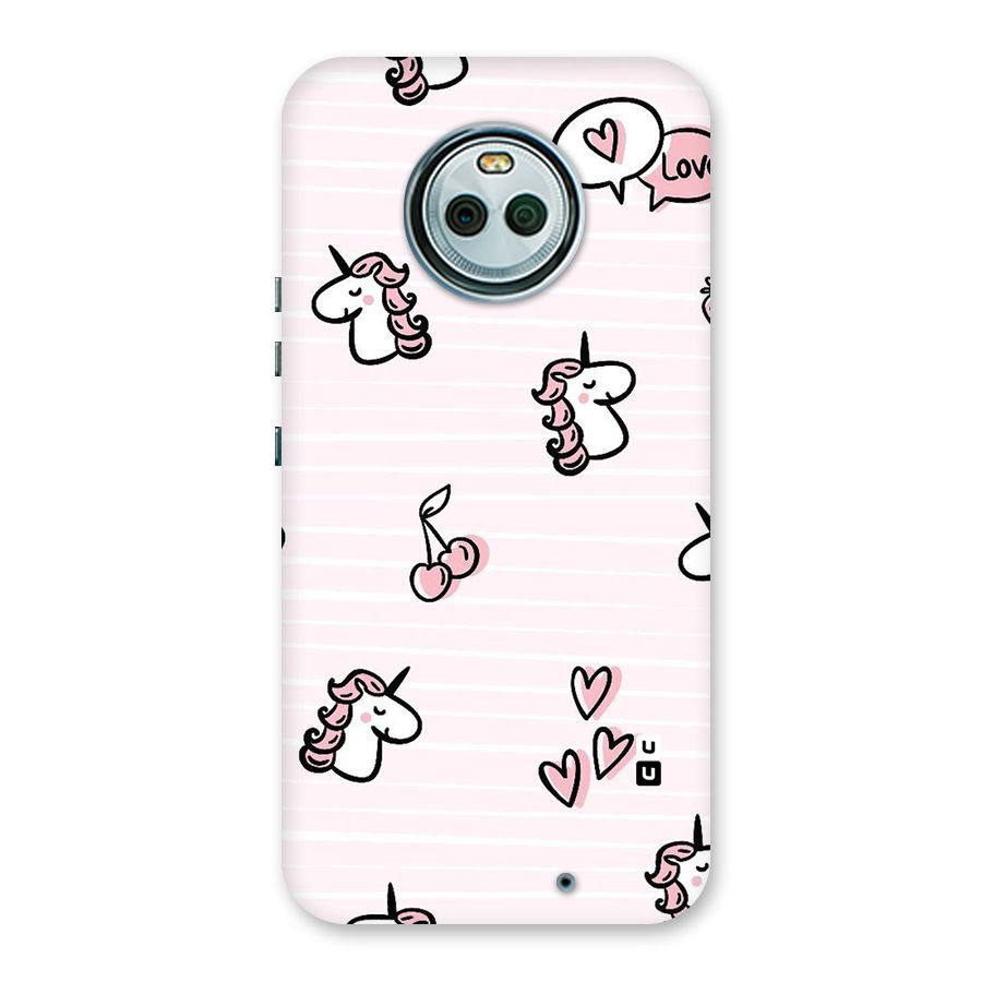Strawberries And Unicorns Back Case for Moto X4