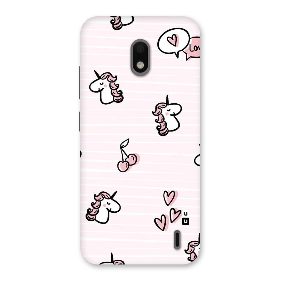 Strawberries And Unicorns Back Case for Nokia 2.2