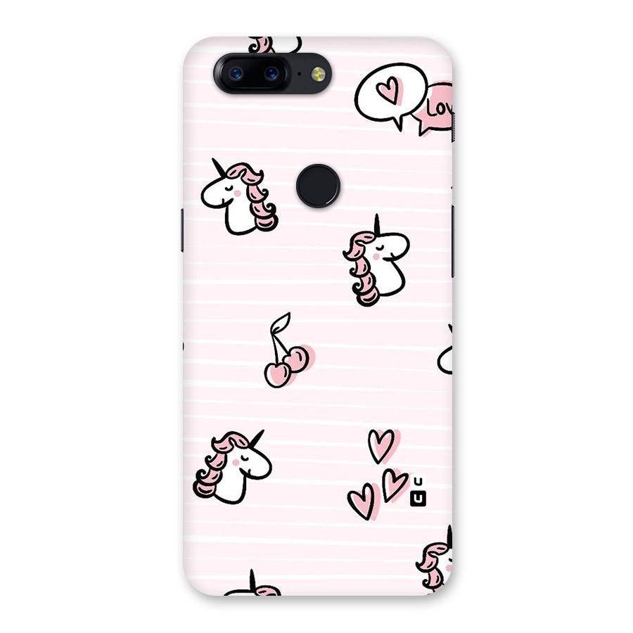 Strawberries And Unicorns Back Case for OnePlus 5T
