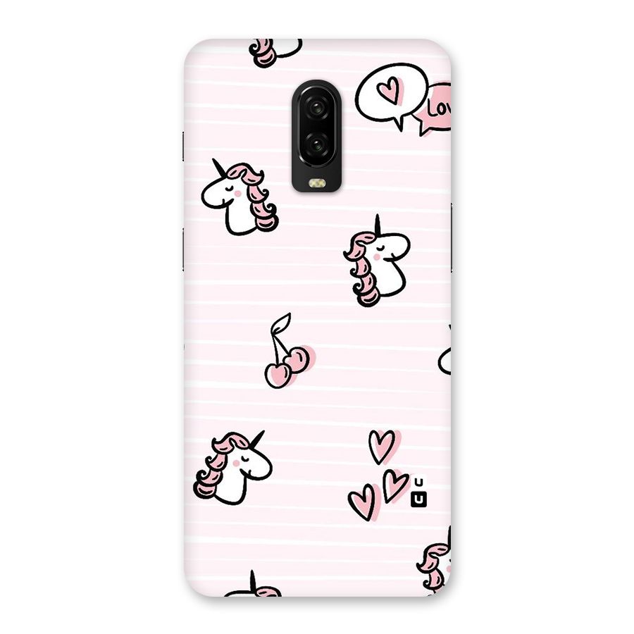 Strawberries And Unicorns Back Case for OnePlus 6T