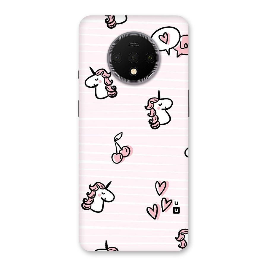Strawberries And Unicorns Back Case for OnePlus 7T