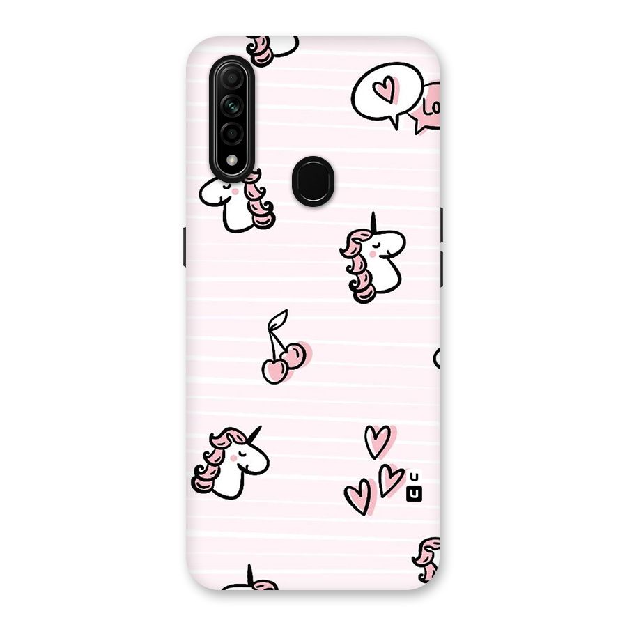 Strawberries And Unicorns Back Case for Oppo A31