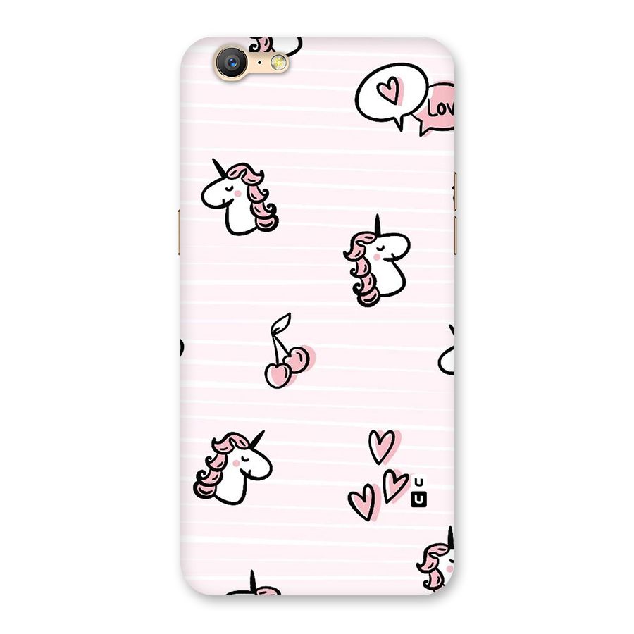 Strawberries And Unicorns Back Case for Oppo A39