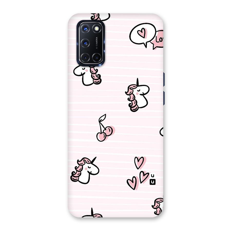 Strawberries And Unicorns Back Case for Oppo A52