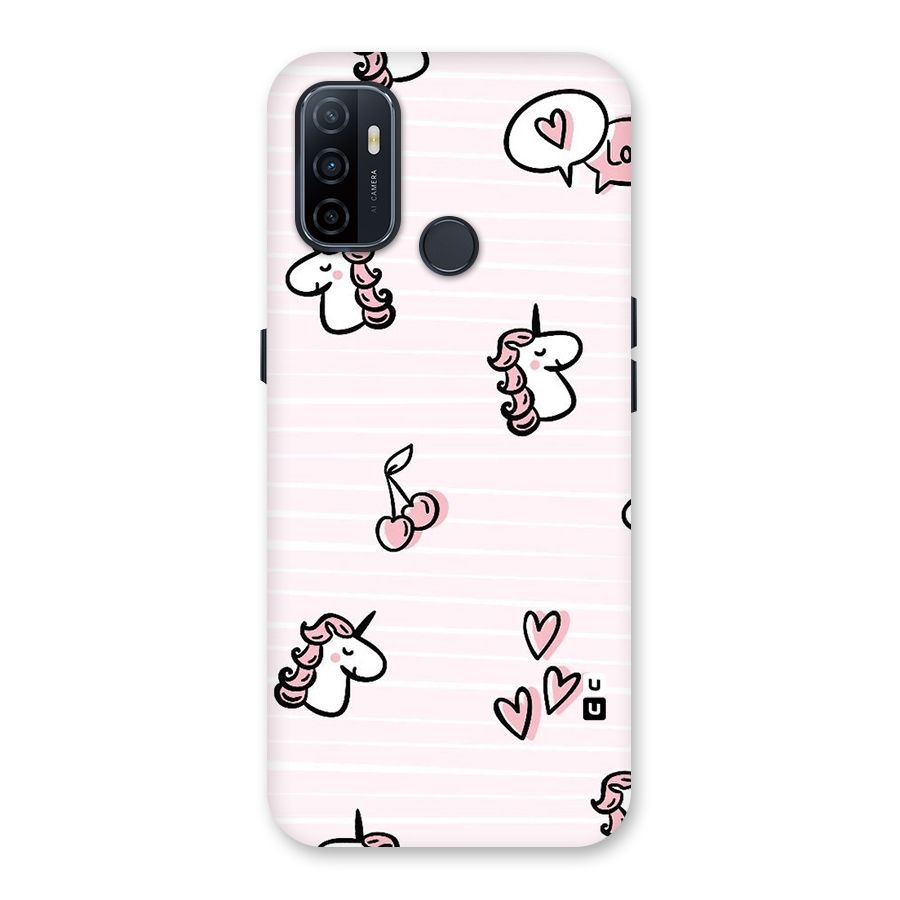 Strawberries And Unicorns Back Case for Oppo A53