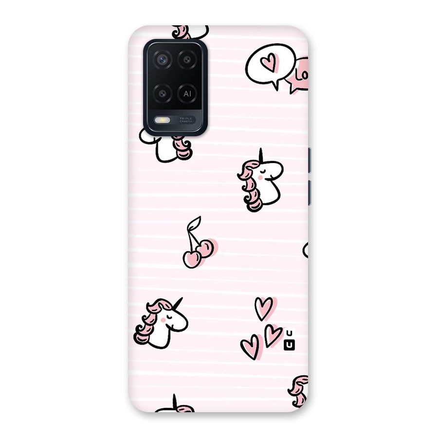 Strawberries And Unicorns Back Case for Oppo A54