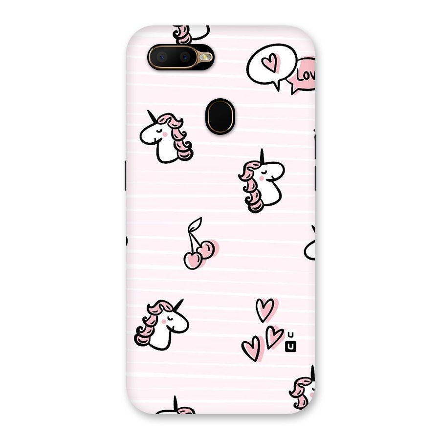 Strawberries And Unicorns Back Case for Oppo A5s
