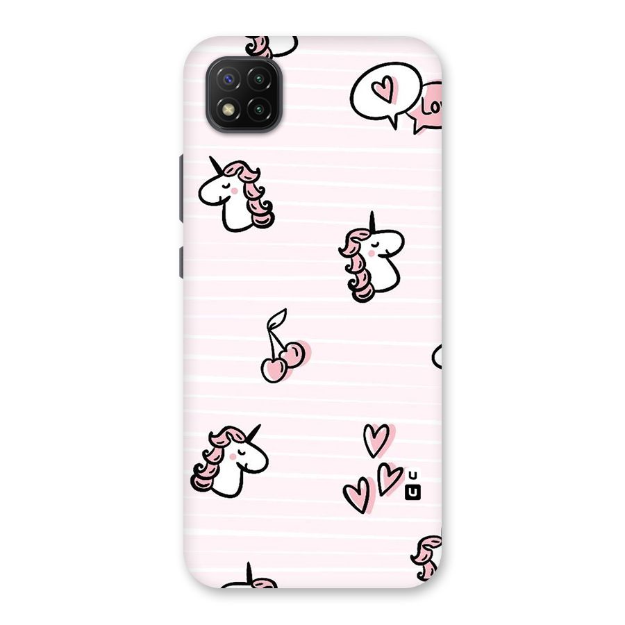 Strawberries And Unicorns Back Case for Poco C3