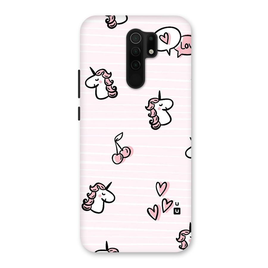 Strawberries And Unicorns Back Case for Poco M2