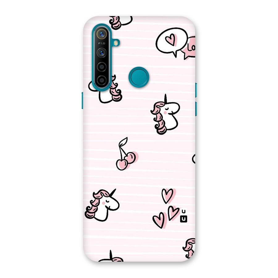 Strawberries And Unicorns Back Case for Realme 5i