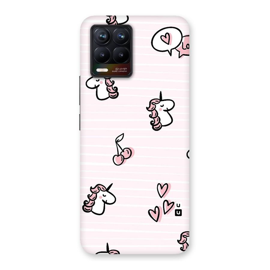 Strawberries And Unicorns Back Case for Realme 8