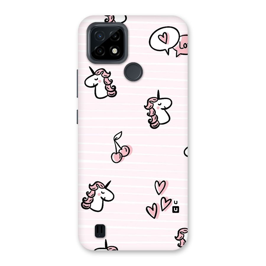 Strawberries And Unicorns Back Case for Realme C21