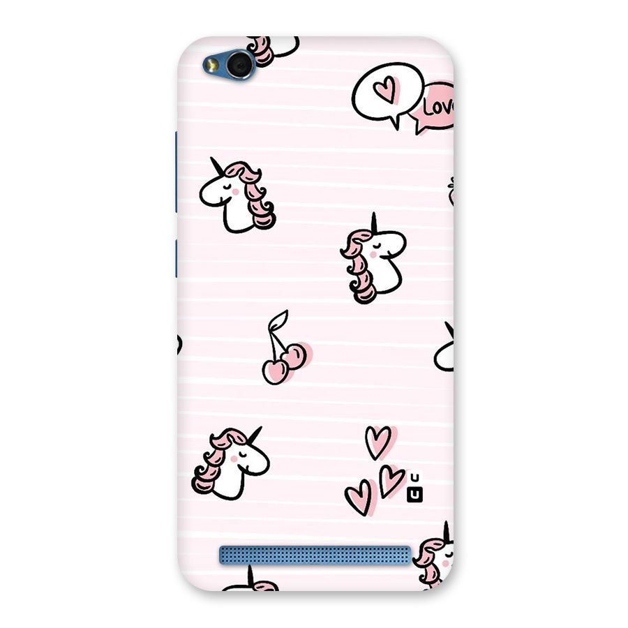 Strawberries And Unicorns Back Case for Redmi 5A