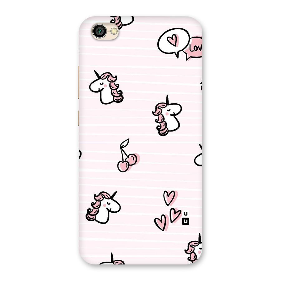 Strawberries And Unicorns Back Case for Redmi Y1 Lite