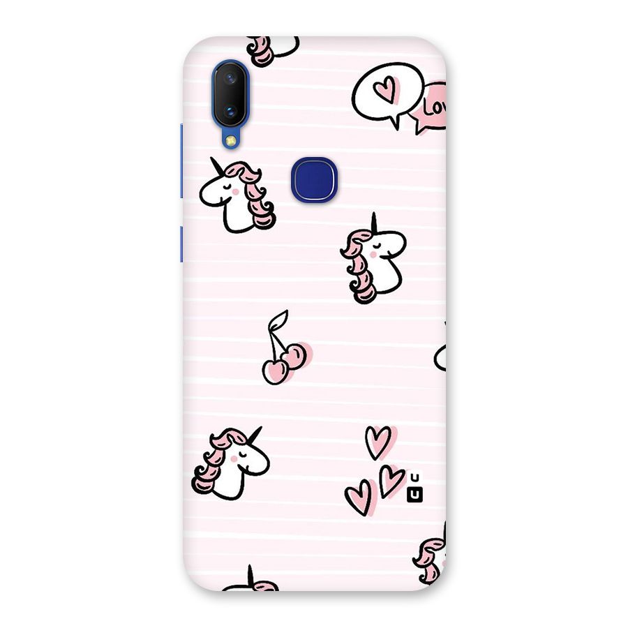 Strawberries And Unicorns Back Case for Vivo V11