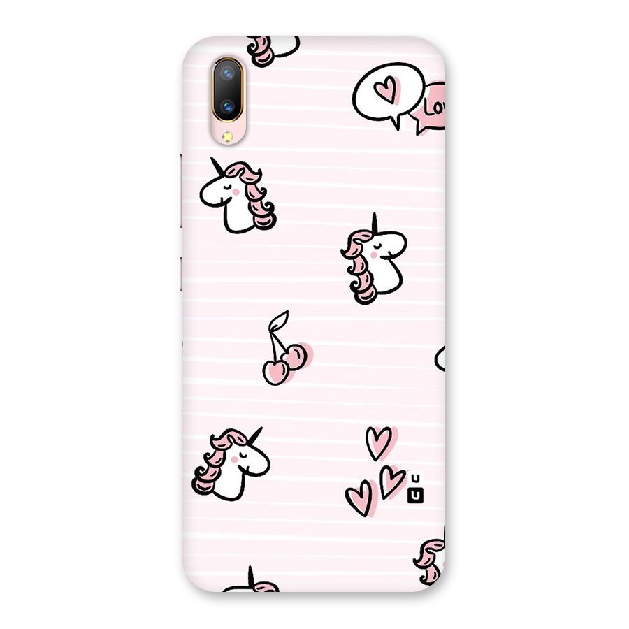Strawberries And Unicorns Back Case for Vivo V11 Pro