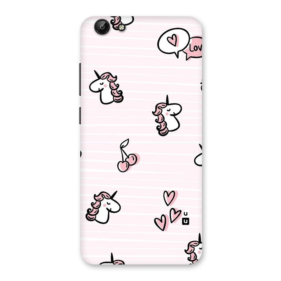 Strawberries And Unicorns Back Case for Vivo Y69