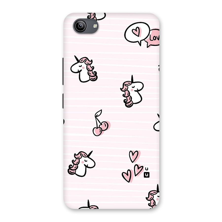 Strawberries And Unicorns Back Case for Vivo Y81i
