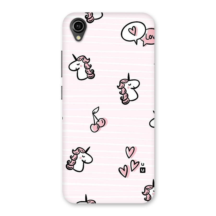 Strawberries And Unicorns Back Case for Vivo Y90