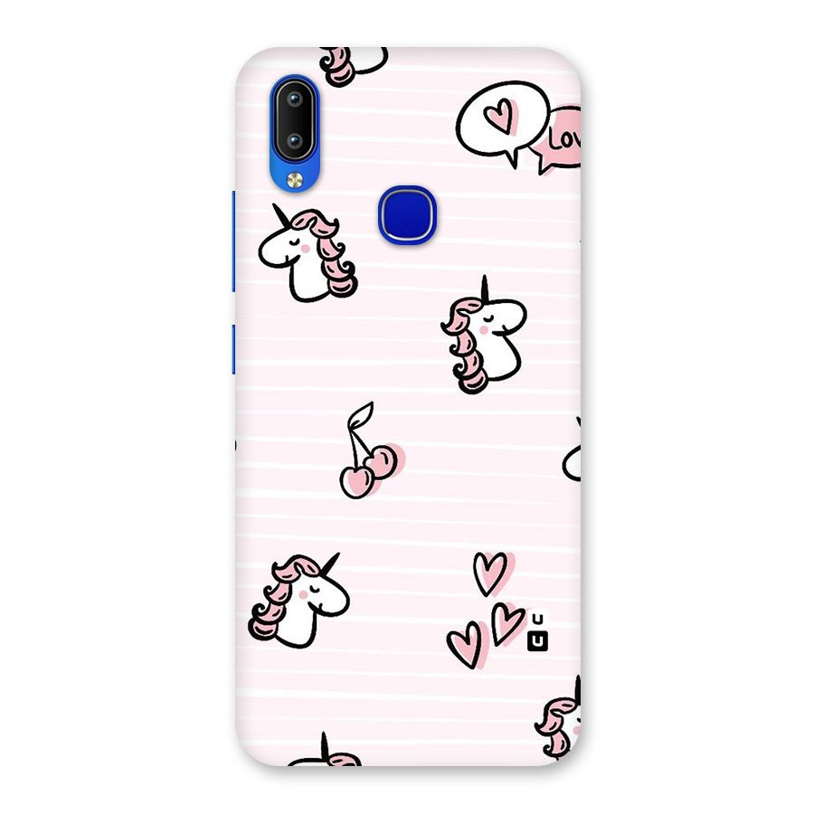 Strawberries And Unicorns Back Case for Vivo Y91