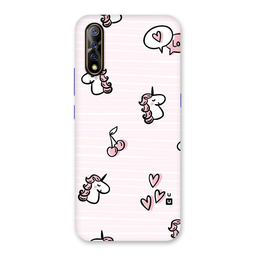 Strawberries And Unicorns Back Case for Vivo Z1x