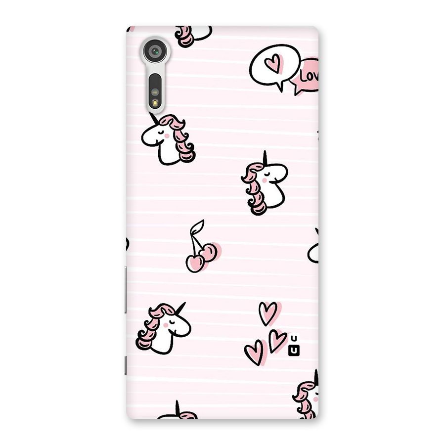 Strawberries And Unicorns Back Case for Xperia XZ