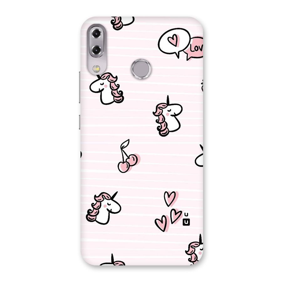 Strawberries And Unicorns Back Case for Zenfone 5Z