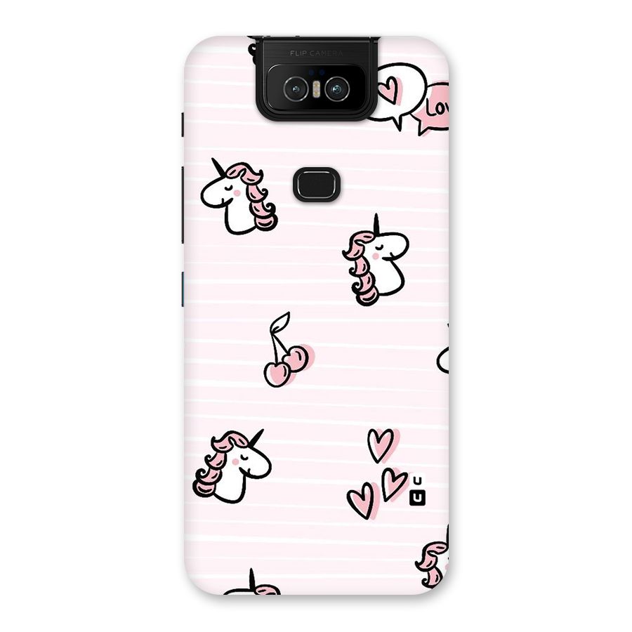 Strawberries And Unicorns Back Case for Zenfone 6z