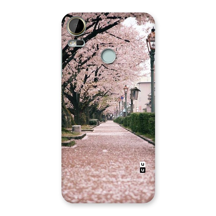 Street In Pink Flowers Back Case for Desire 10 Pro