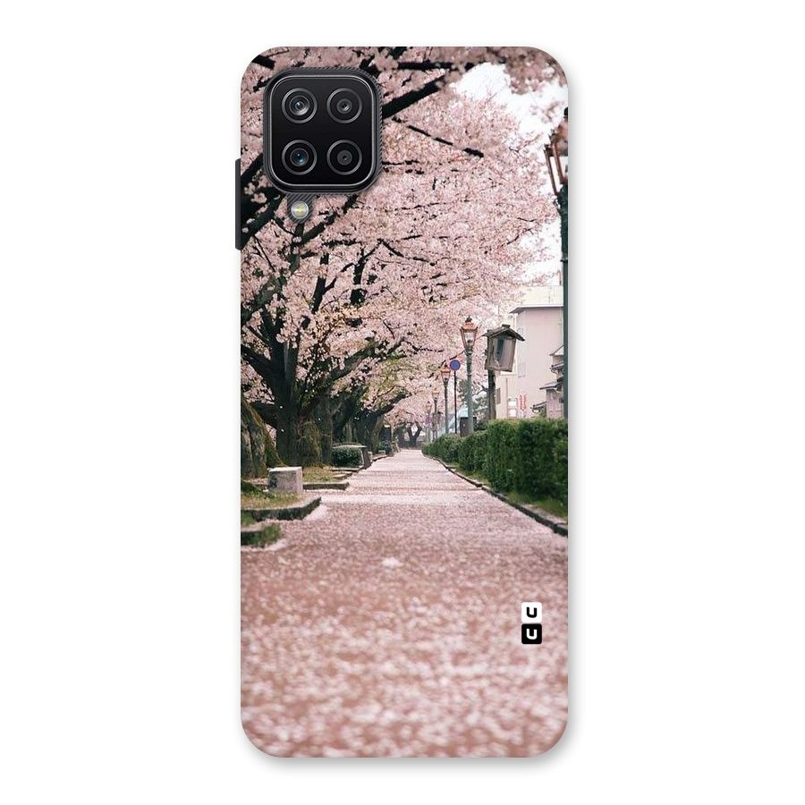 Street In Pink Flowers Back Case for Galaxy A12
