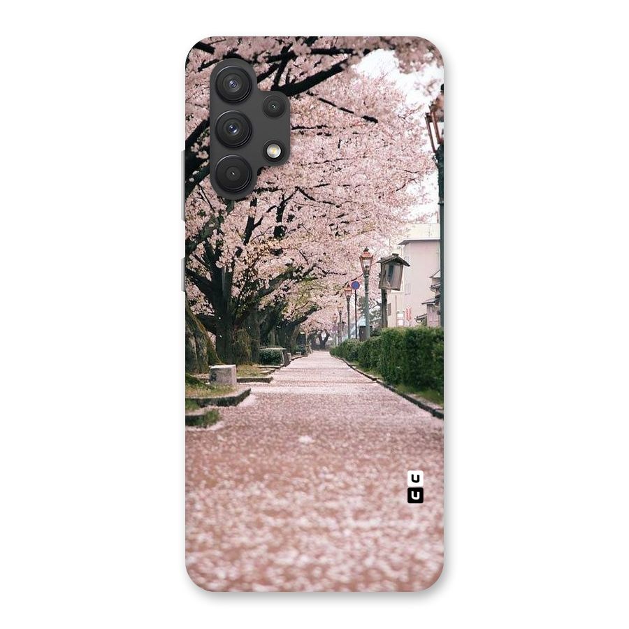Street In Pink Flowers Back Case for Galaxy A32