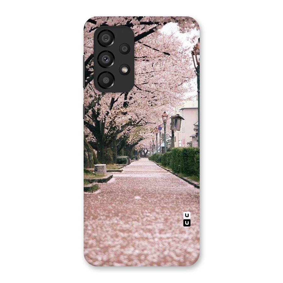 Street In Pink Flowers Back Case for Galaxy A33 5G