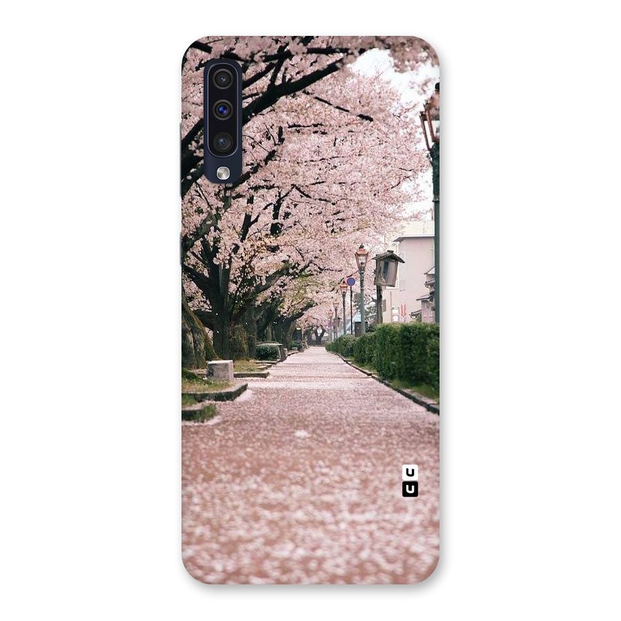 Street In Pink Flowers Back Case for Galaxy A50s