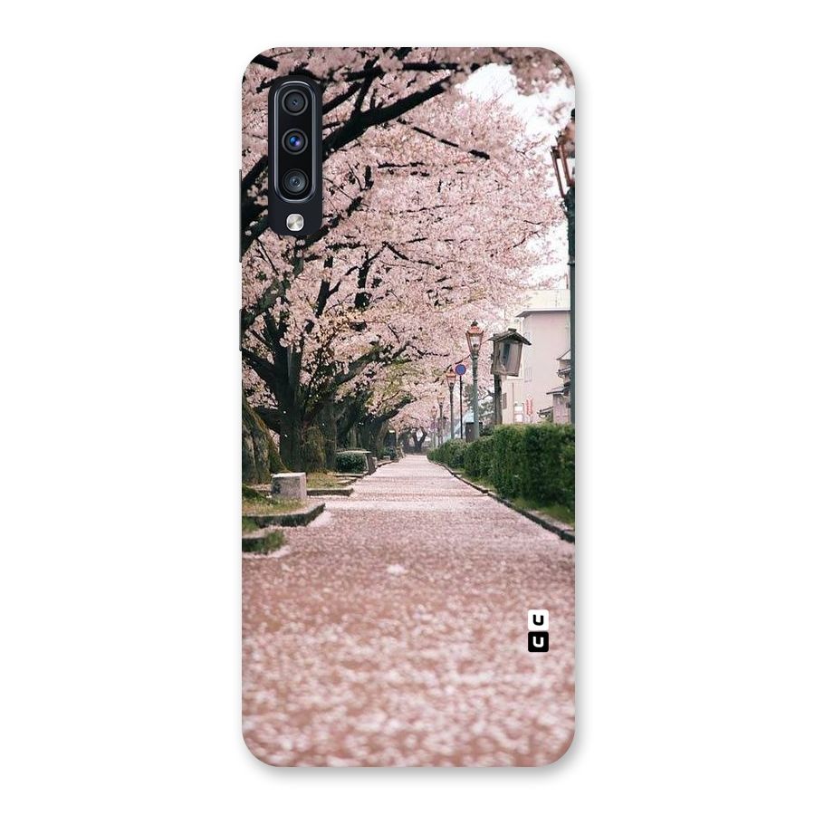 Street In Pink Flowers Back Case for Galaxy A70