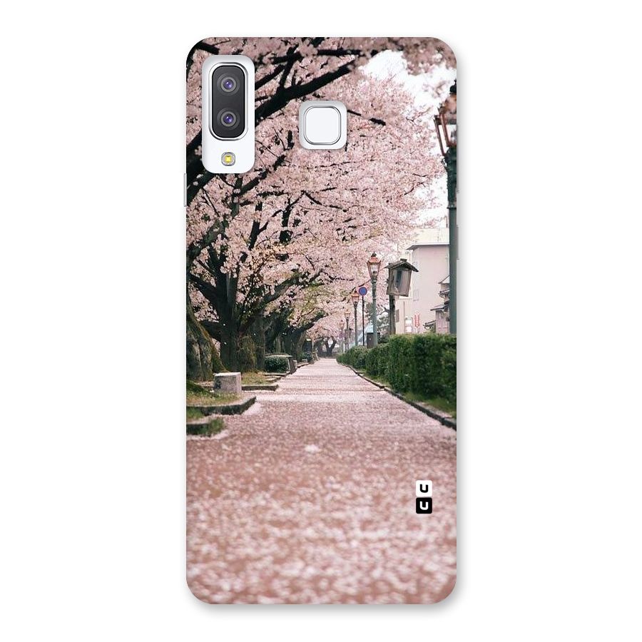 Street In Pink Flowers Back Case for Galaxy A8 Star