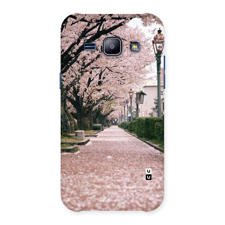 Street In Pink Flowers Back Case for Galaxy J1